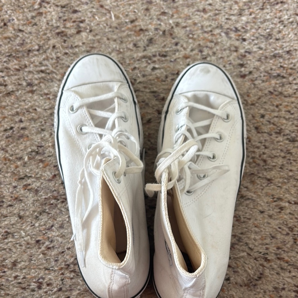 Classic White Canvas Sneakers